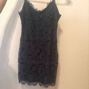 Top green lace dress